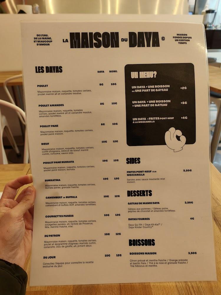 La Maison du Daya - Menu Image 3